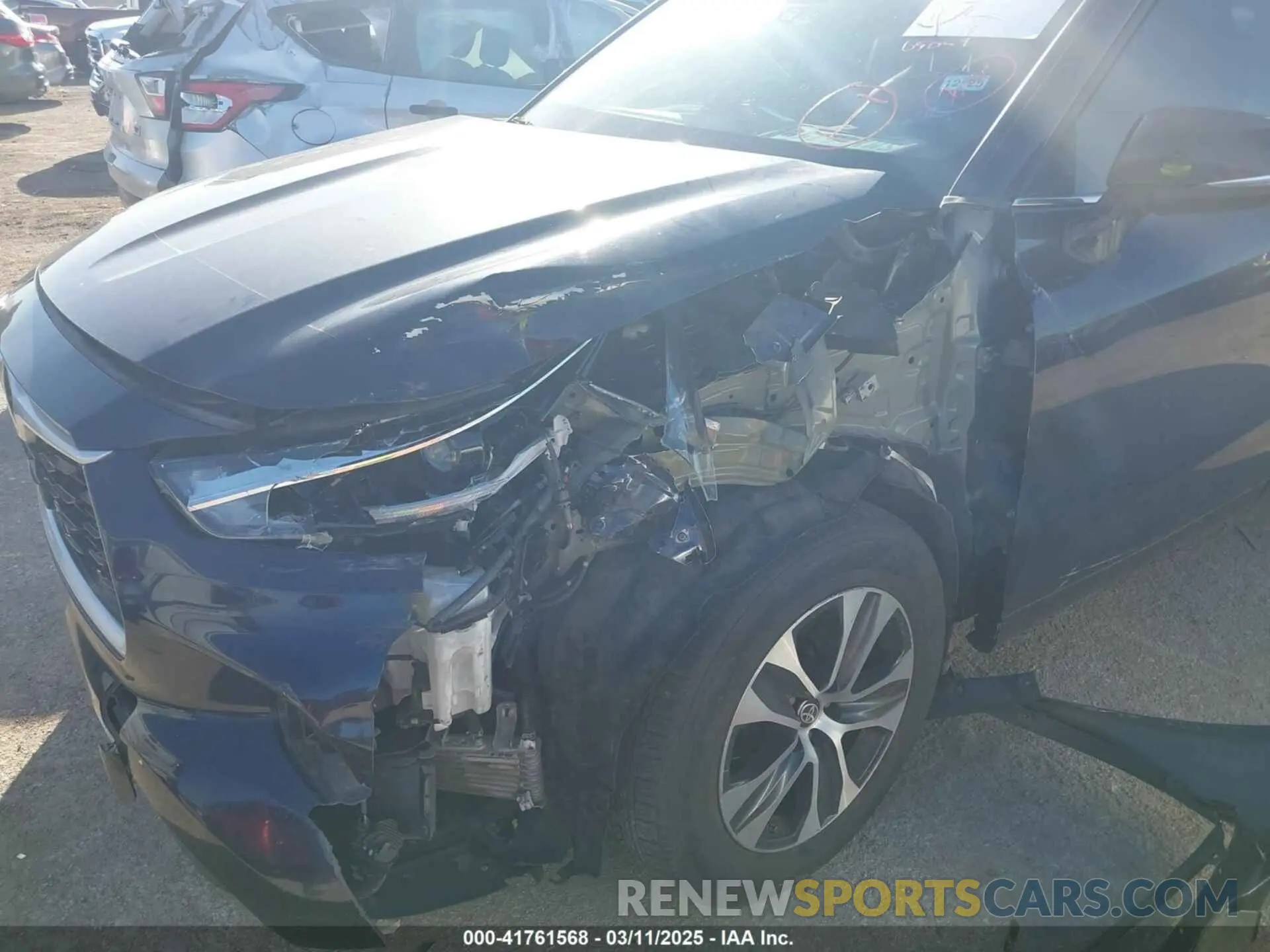 6 Photograph of a damaged car 5TDGZRAHXMS538009 TOYOTA HIGHLANDER 2021