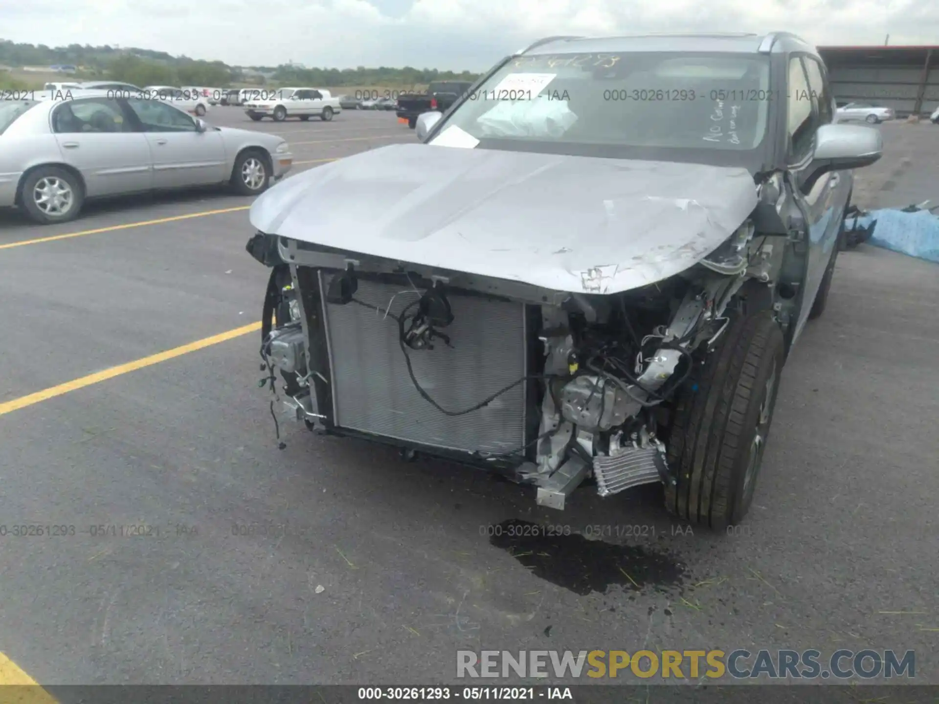 6 Photograph of a damaged car 5TDGZRBH0MS083802 TOYOTA HIGHLANDER 2021