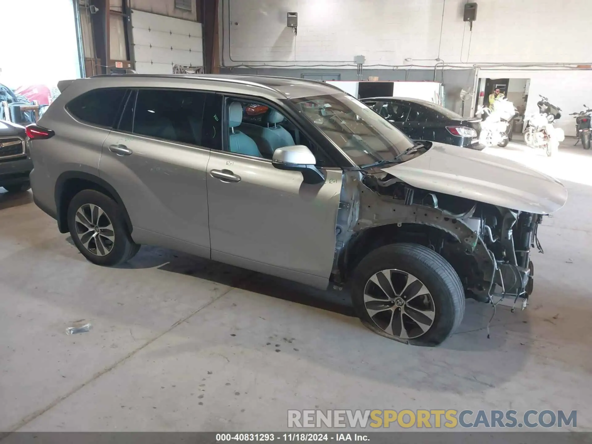 1 Photograph of a damaged car 5TDGZRBH0MS147420 TOYOTA HIGHLANDER 2021