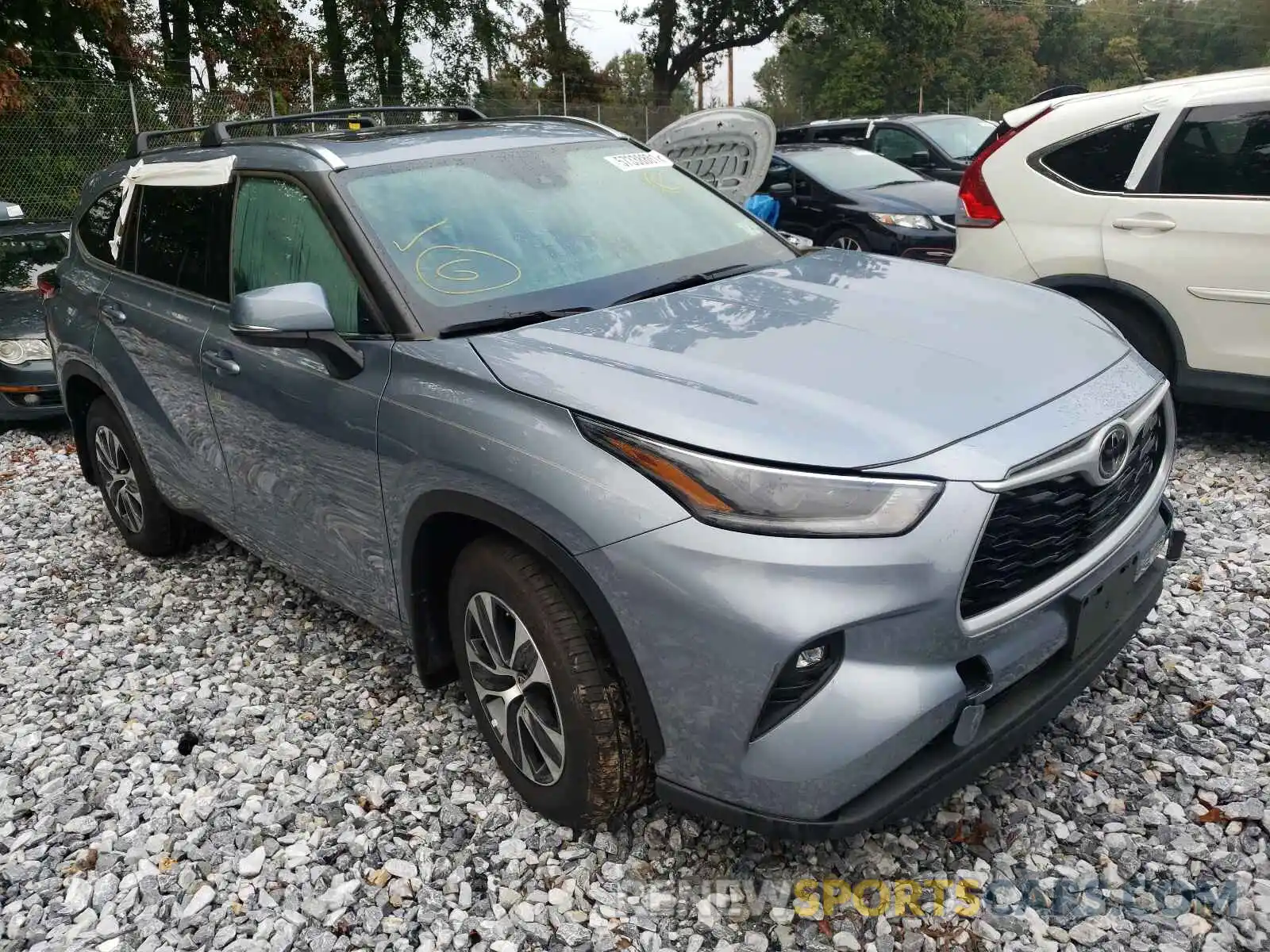 1 Photograph of a damaged car 5TDGZRBH1MS107525 TOYOTA HIGHLANDER 2021