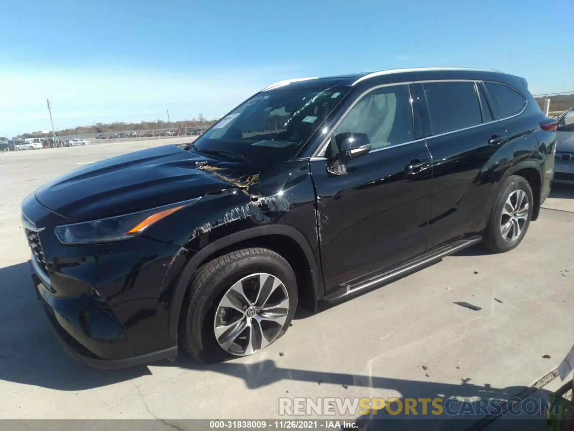 2 Photograph of a damaged car 5TDGZRBH1MS108724 TOYOTA HIGHLANDER 2021