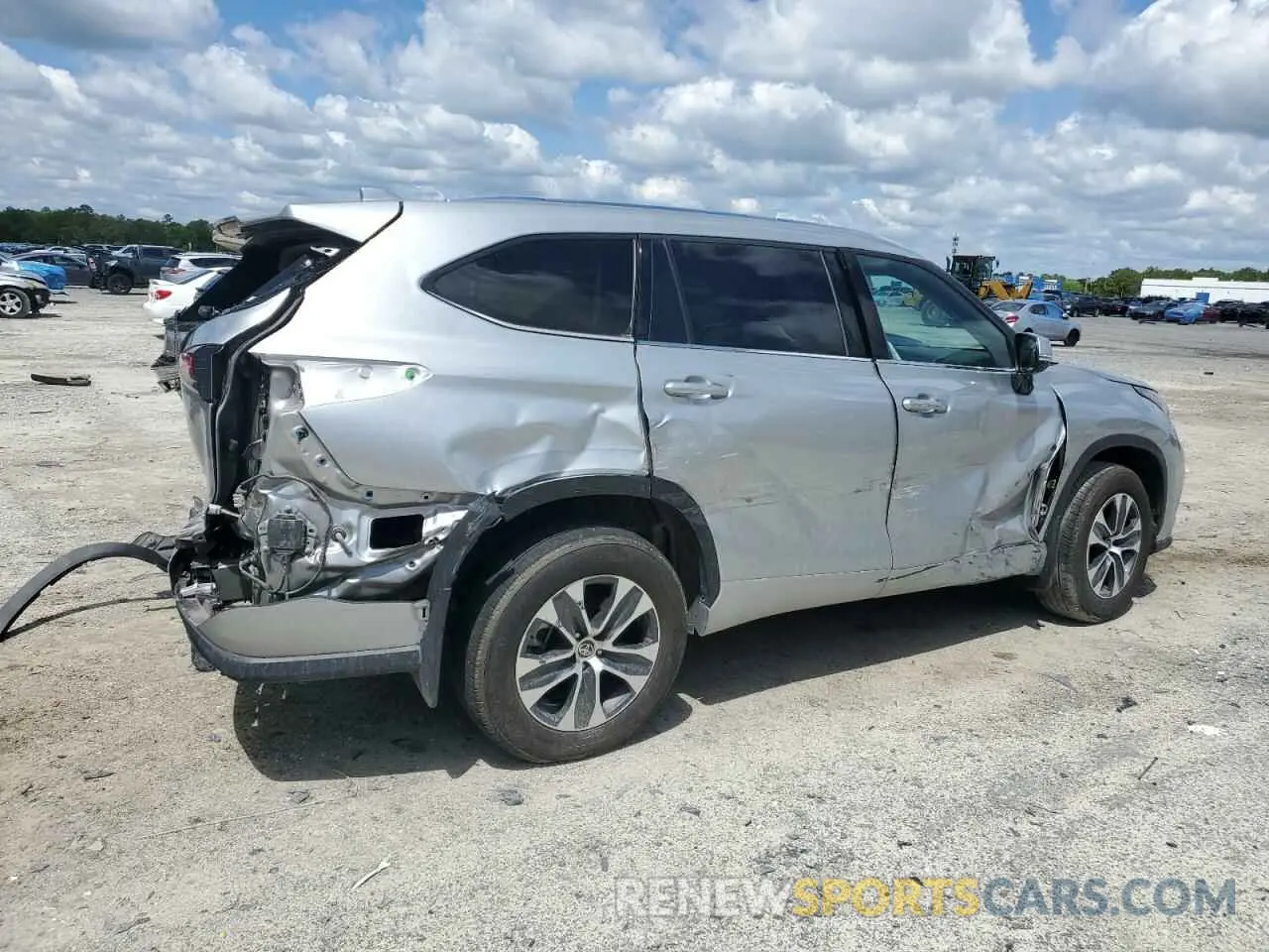 3 Photograph of a damaged car 5TDGZRBH1MS125118 TOYOTA HIGHLANDER 2021