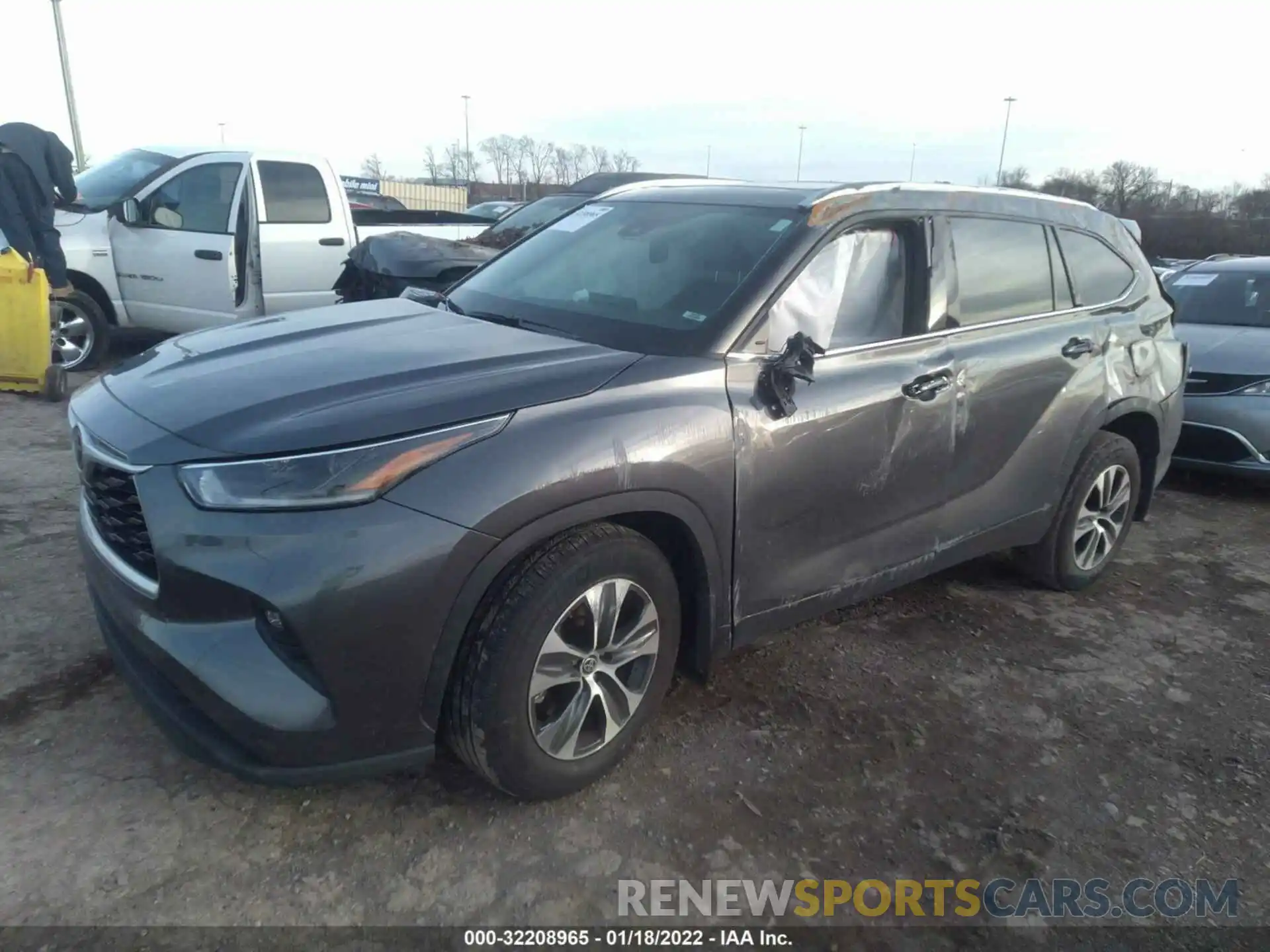 2 Photograph of a damaged car 5TDGZRBH1MS157759 TOYOTA HIGHLANDER 2021