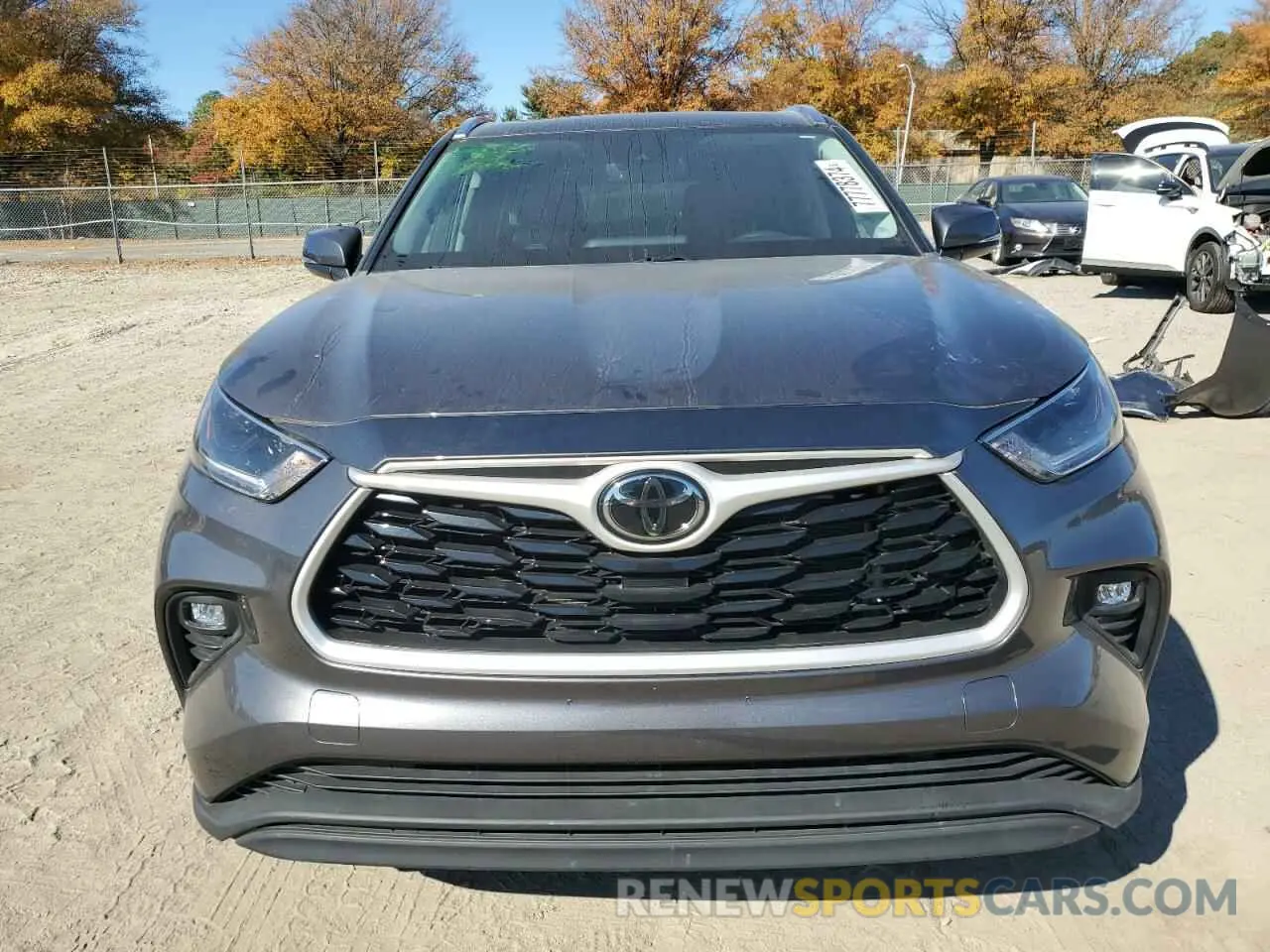 5 Photograph of a damaged car 5TDGZRBH1MS540049 TOYOTA HIGHLANDER 2021