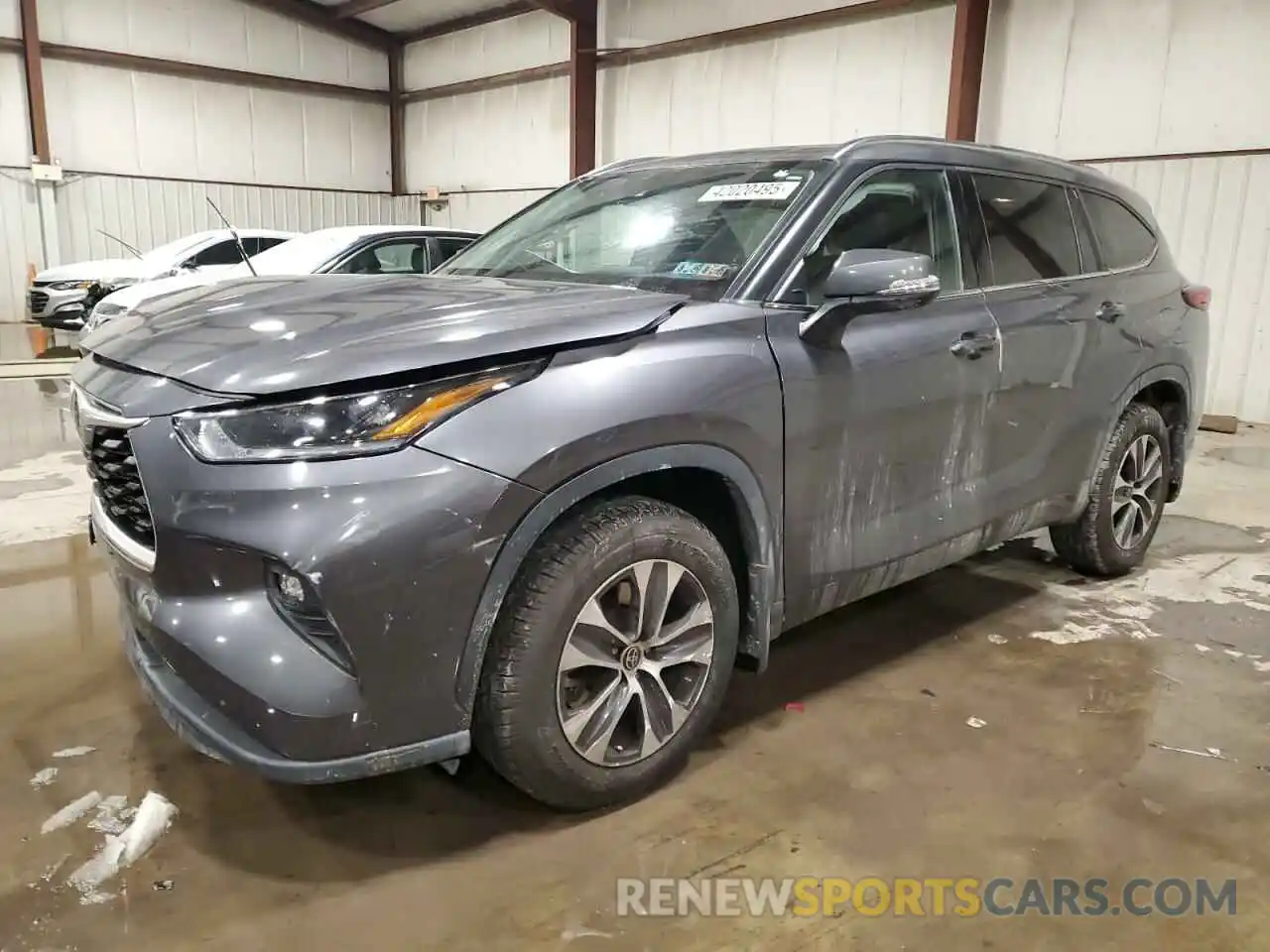 1 Photograph of a damaged car 5TDGZRBH1MS548586 TOYOTA HIGHLANDER 2021