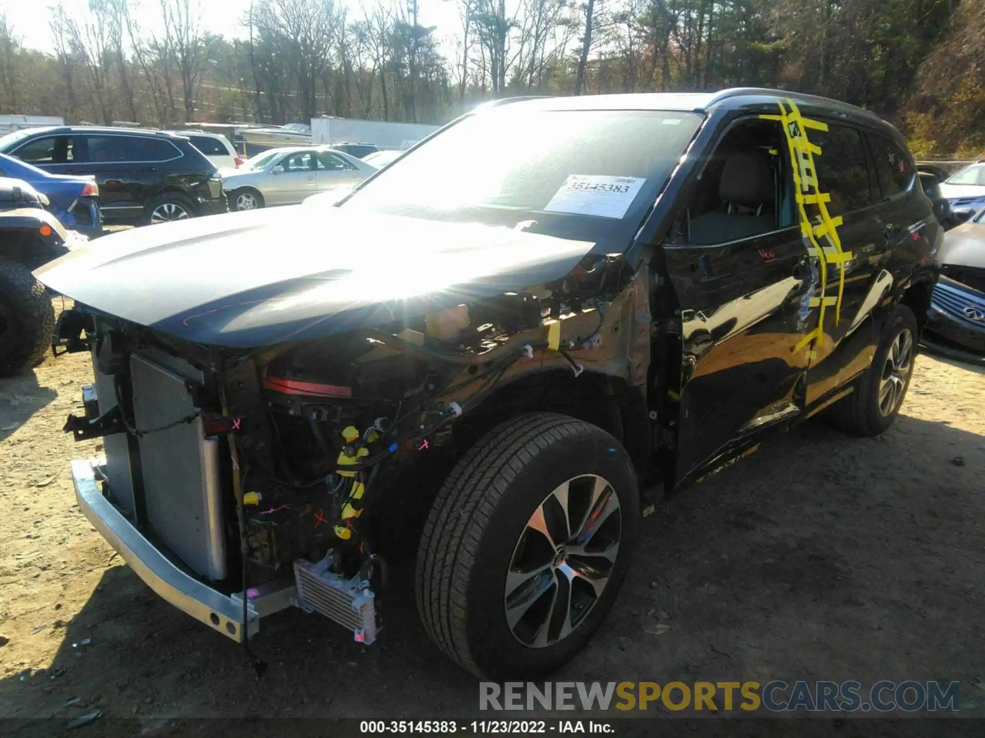 2 Photograph of a damaged car 5TDGZRBH1MS549690 TOYOTA HIGHLANDER 2021