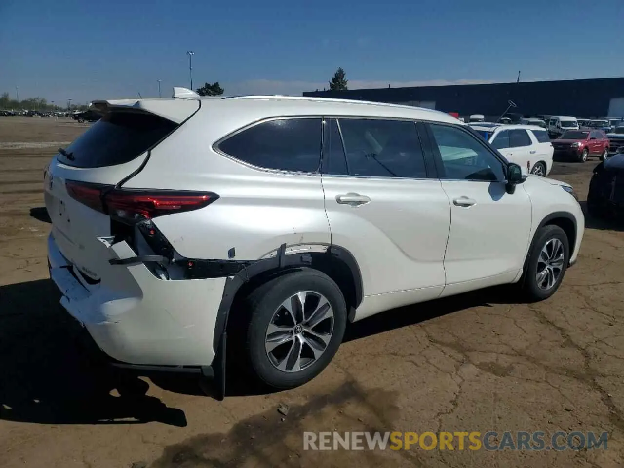 3 Photograph of a damaged car 5TDGZRBH2MS059646 TOYOTA HIGHLANDER 2021