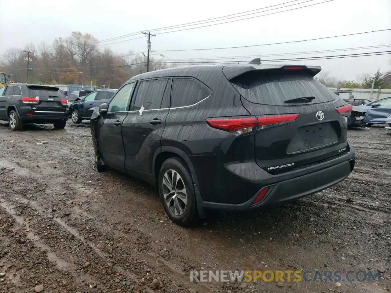 2 Photograph of a damaged car 5TDGZRBH2MS069822 TOYOTA HIGHLANDER 2021