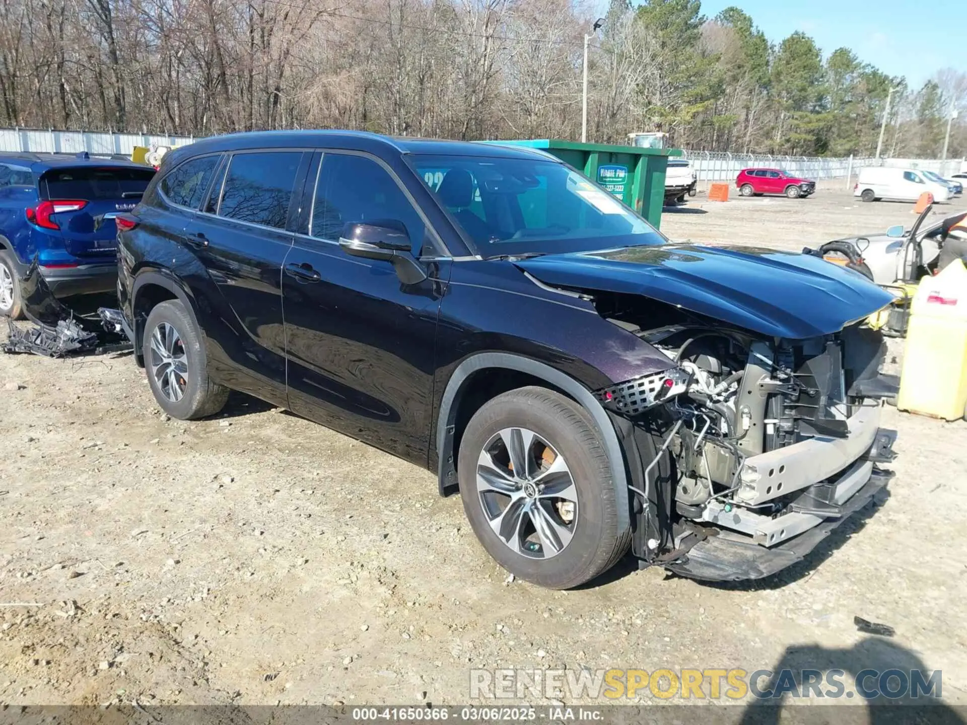 1 Photograph of a damaged car 5TDGZRBH2MS105170 TOYOTA HIGHLANDER 2021