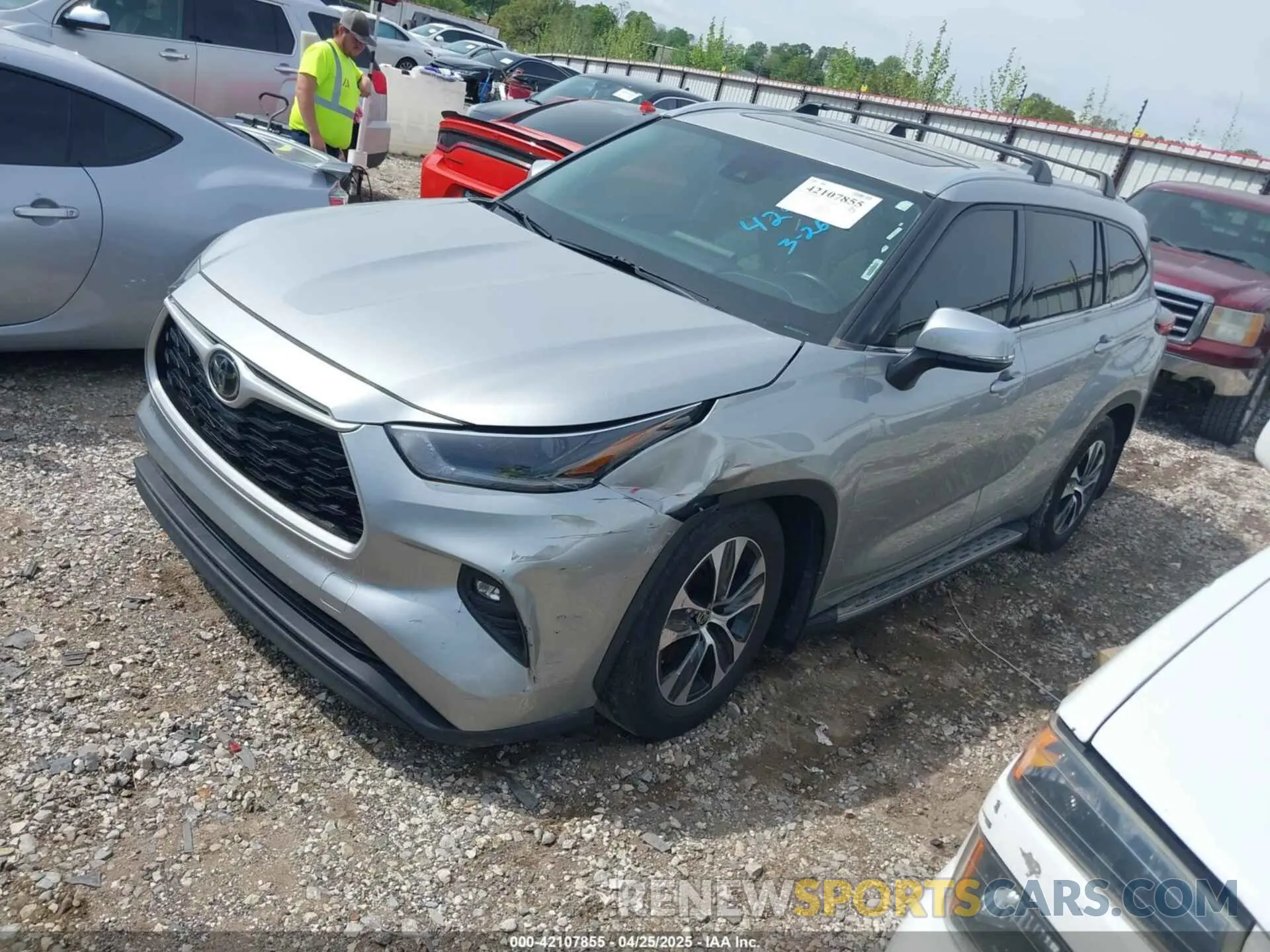 2 Photograph of a damaged car 5TDGZRBH2MS114290 TOYOTA HIGHLANDER 2021
