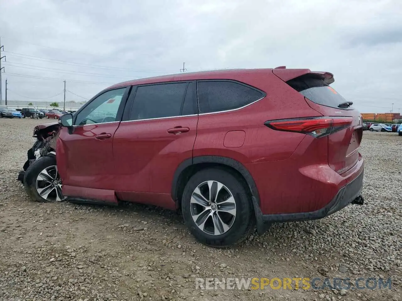 2 Photograph of a damaged car 5TDGZRBH2MS529173 TOYOTA HIGHLANDER 2021