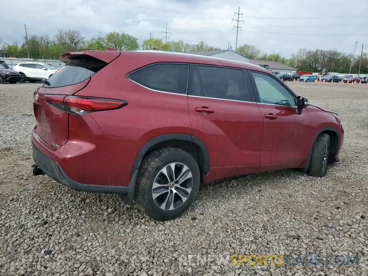 3 Photograph of a damaged car 5TDGZRBH2MS529173 TOYOTA HIGHLANDER 2021
