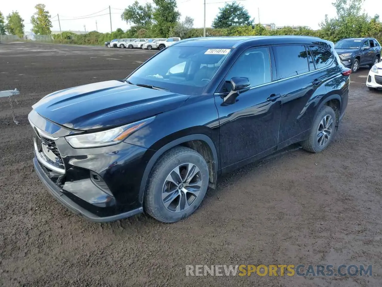1 Photograph of a damaged car 5TDGZRBH2MS543381 TOYOTA HIGHLANDER 2021