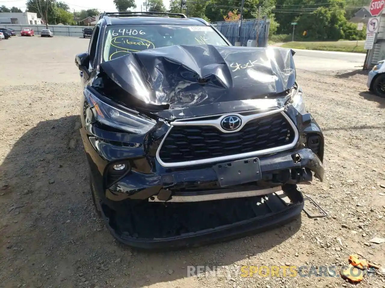 9 Photograph of a damaged car 5TDGZRBH3MS071997 TOYOTA HIGHLANDER 2021