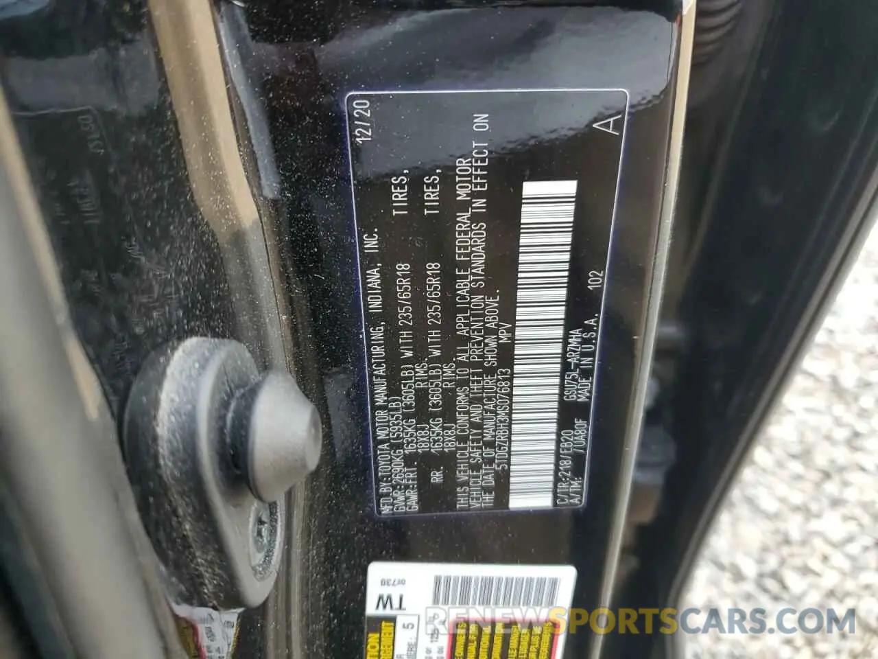 14 Photograph of a damaged car 5TDGZRBH3MS076813 TOYOTA HIGHLANDER 2021