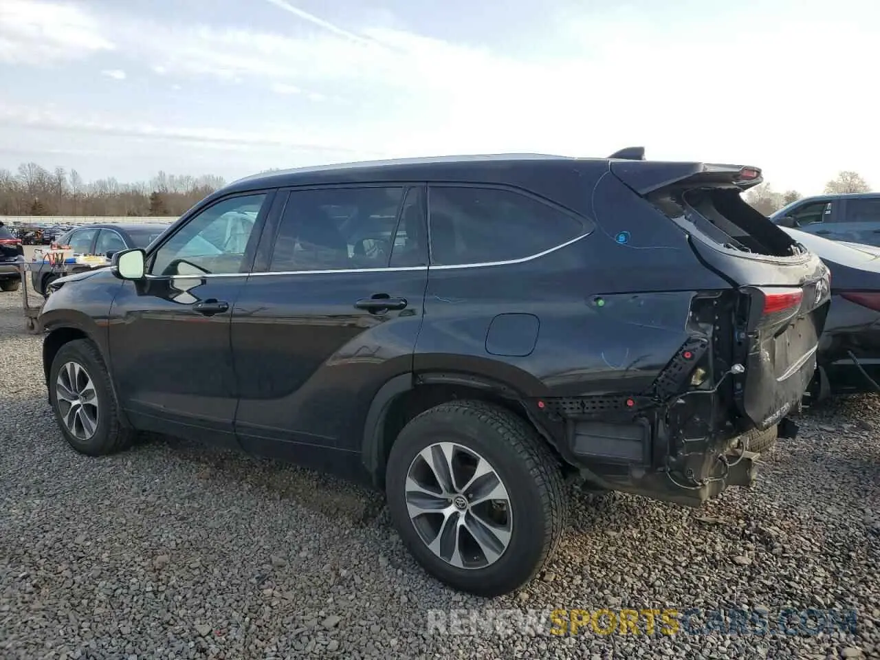 2 Photograph of a damaged car 5TDGZRBH3MS076813 TOYOTA HIGHLANDER 2021