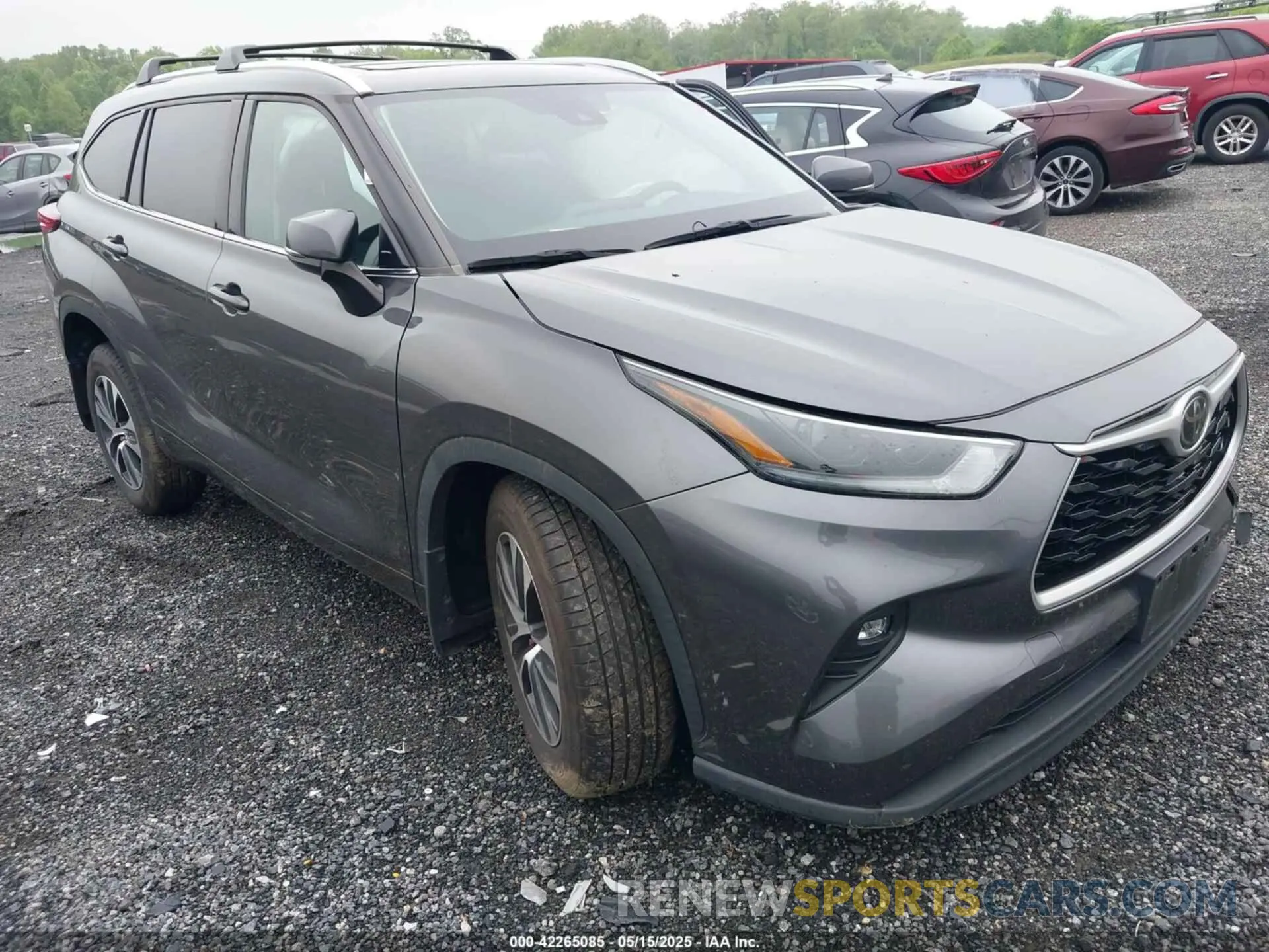 1 Photograph of a damaged car 5TDGZRBH3MS077976 TOYOTA HIGHLANDER 2021