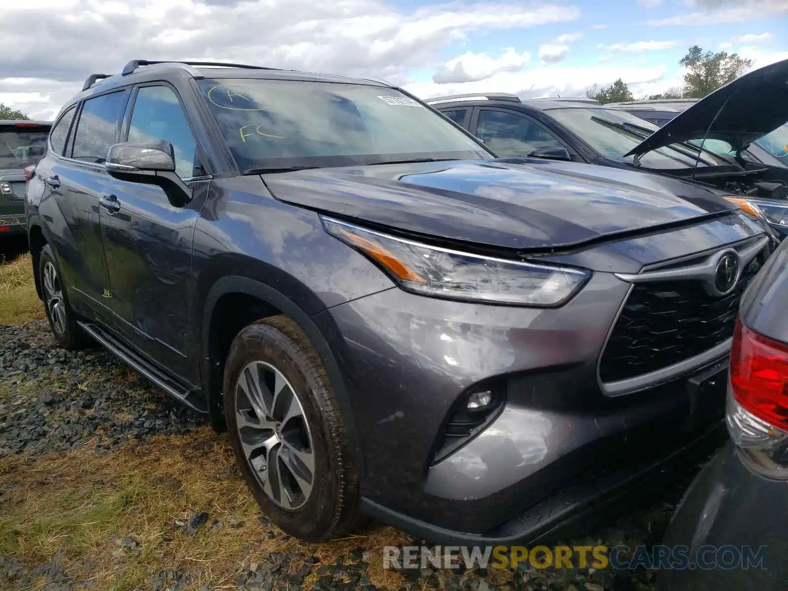 1 Photograph of a damaged car 5TDGZRBH3MS104142 TOYOTA HIGHLANDER 2021