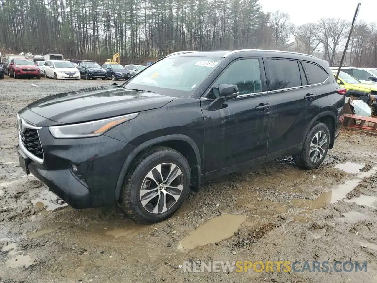 1 Photograph of a damaged car 5TDGZRBH3MS126805 TOYOTA HIGHLANDER 2021