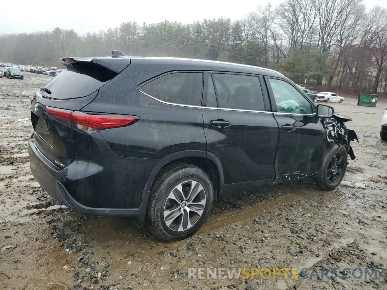 3 Photograph of a damaged car 5TDGZRBH3MS126805 TOYOTA HIGHLANDER 2021