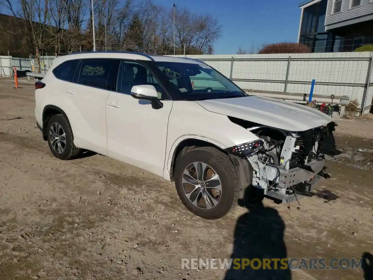 4 Photograph of a damaged car 5TDGZRBH3MS130854 TOYOTA HIGHLANDER 2021