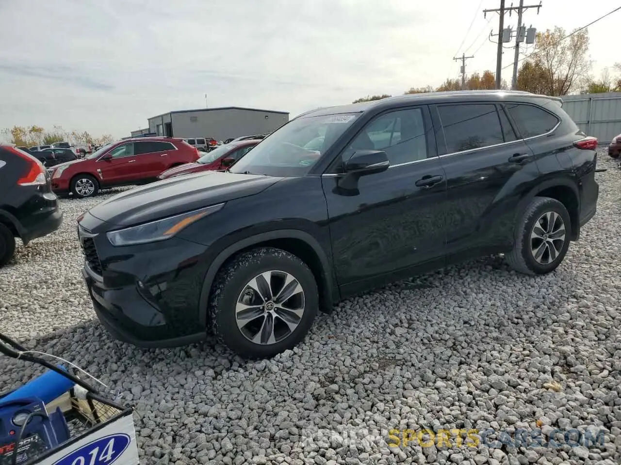 1 Photograph of a damaged car 5TDGZRBH3MS537735 TOYOTA HIGHLANDER 2021