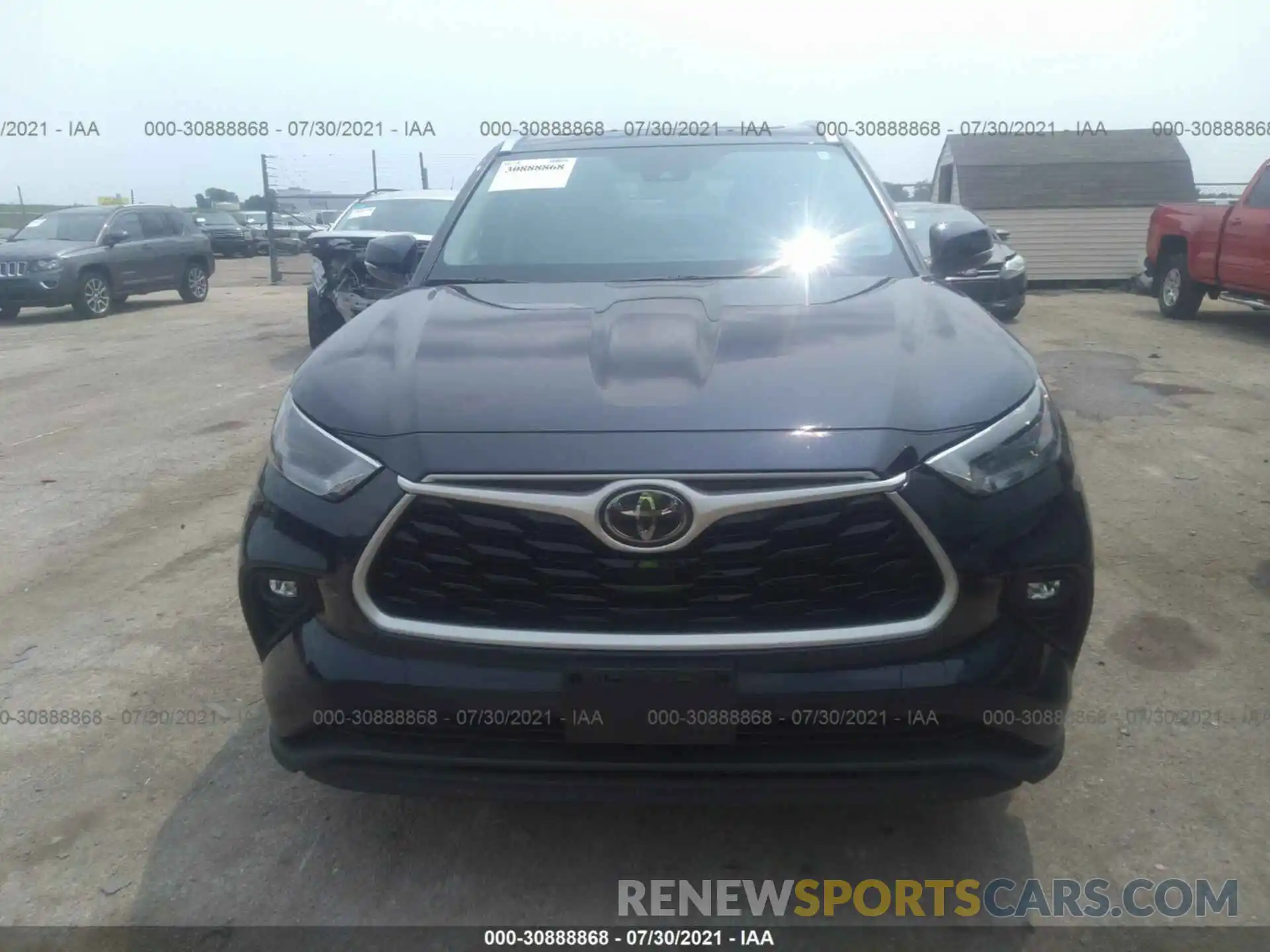 6 Photograph of a damaged car 5TDGZRBH4MS061432 TOYOTA HIGHLANDER 2021