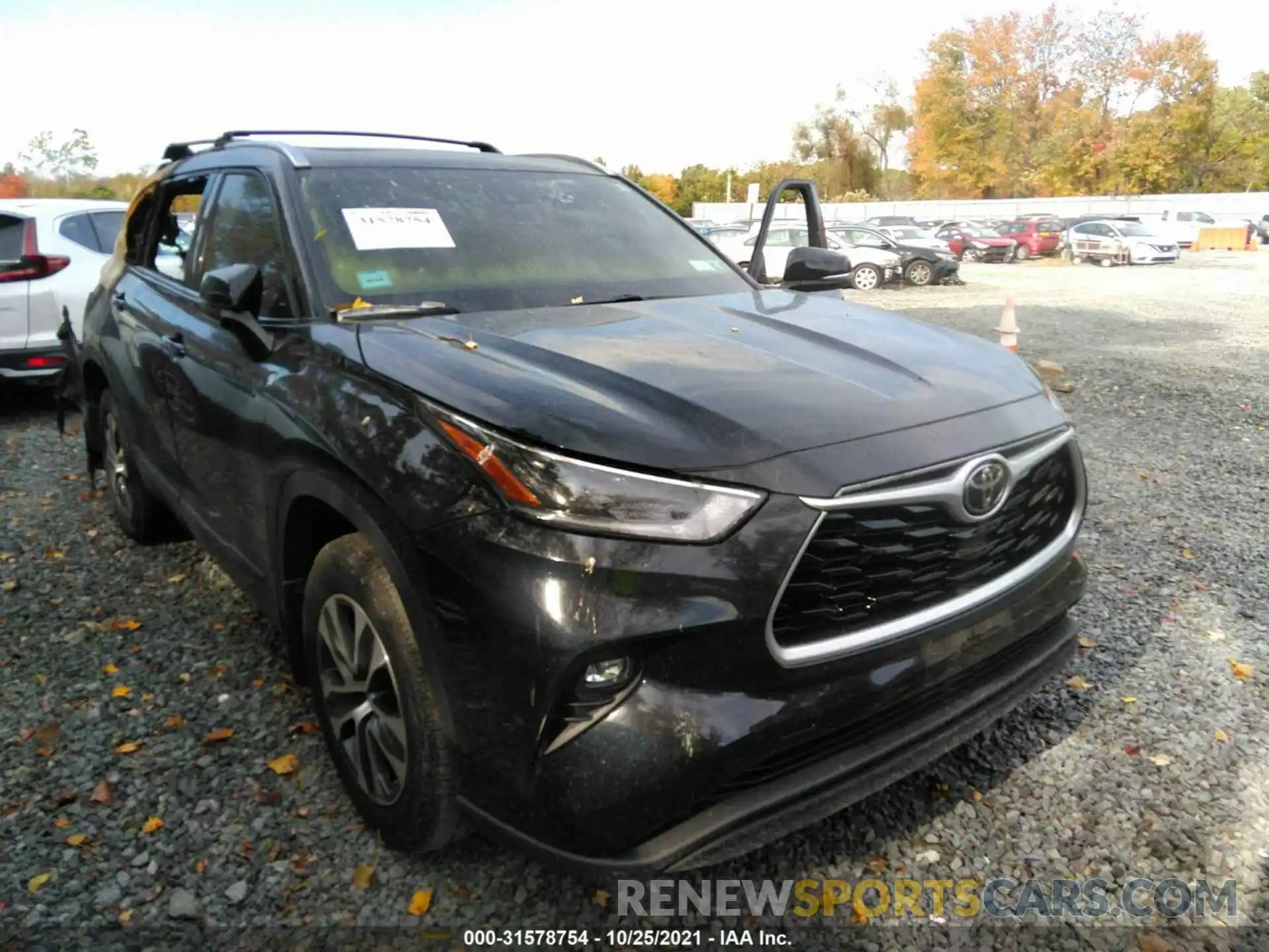 1 Photograph of a damaged car 5TDGZRBH4MS064668 TOYOTA HIGHLANDER 2021