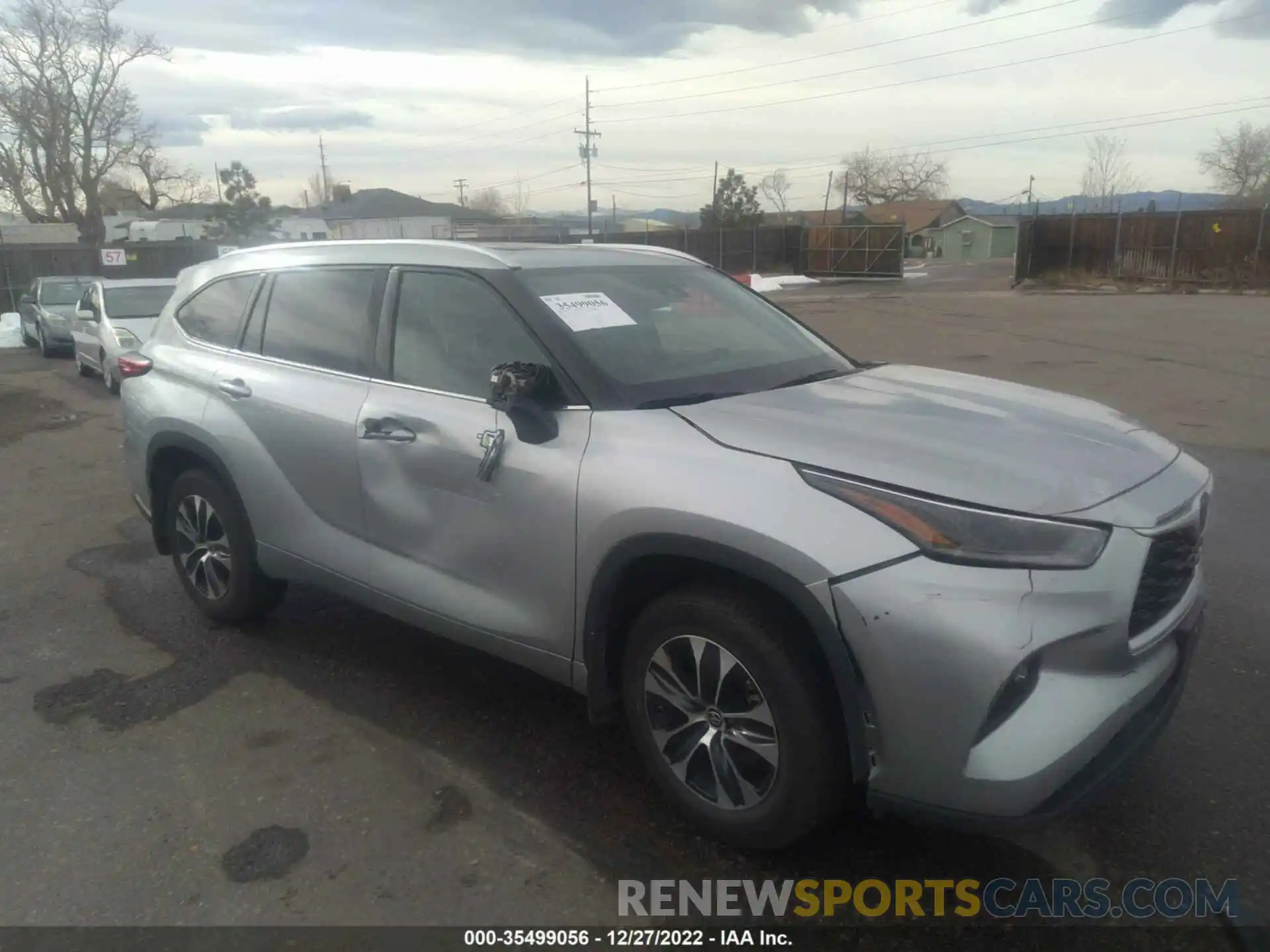 1 Photograph of a damaged car 5TDGZRBH4MS069417 TOYOTA HIGHLANDER 2021