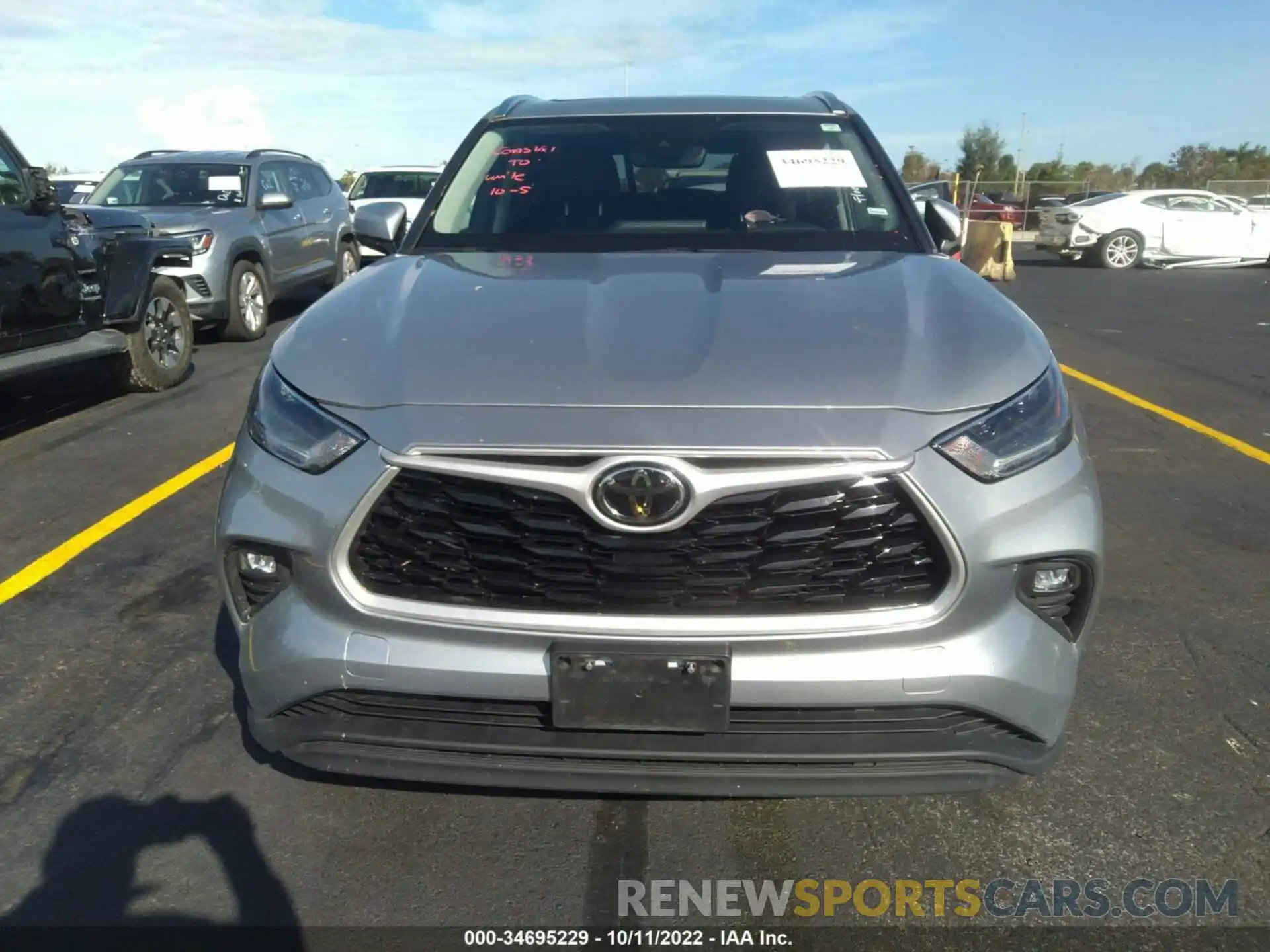 6 Photograph of a damaged car 5TDGZRBH4MS070292 TOYOTA HIGHLANDER 2021