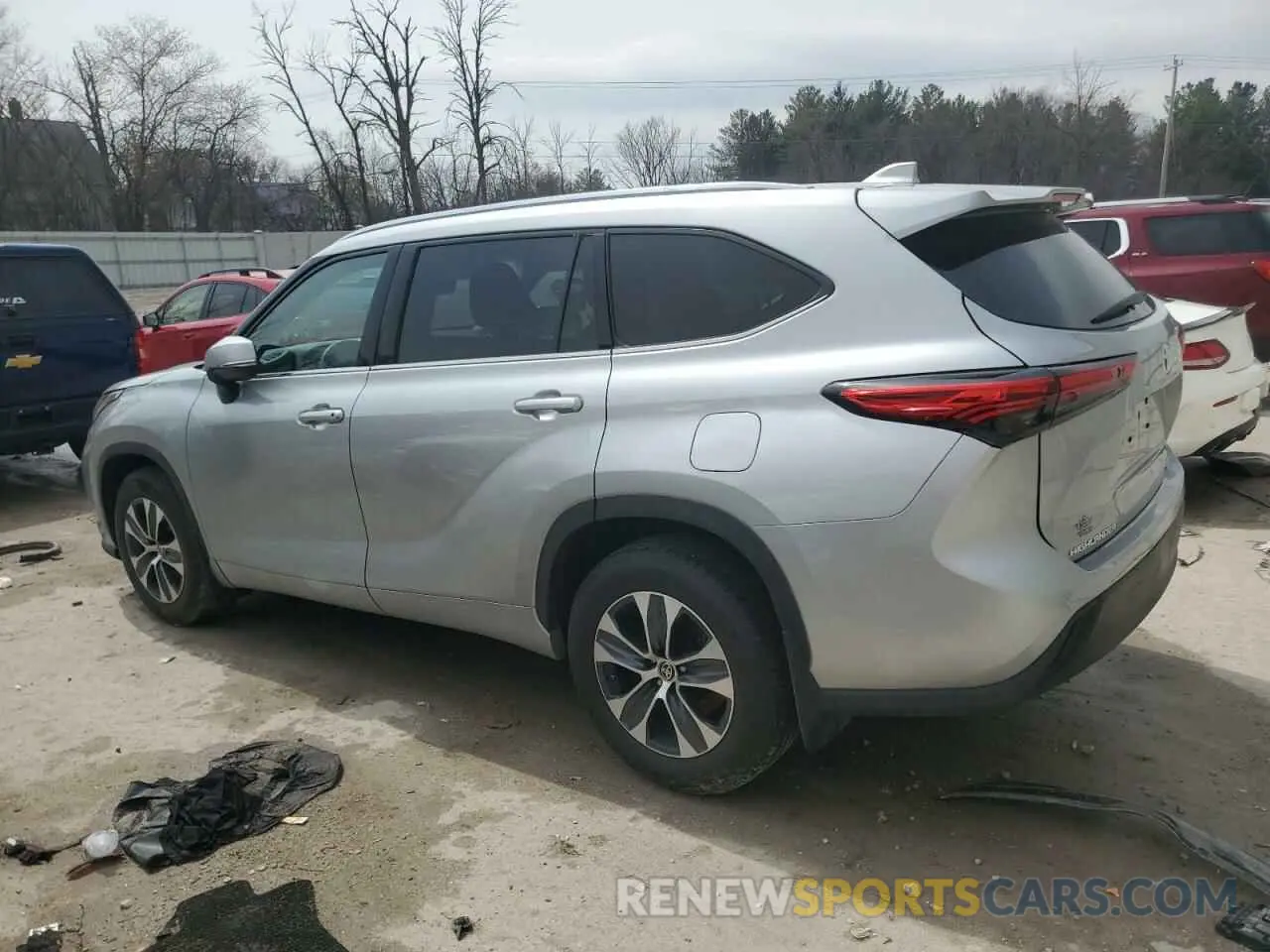 2 Photograph of a damaged car 5TDGZRBH4MS081292 TOYOTA HIGHLANDER 2021