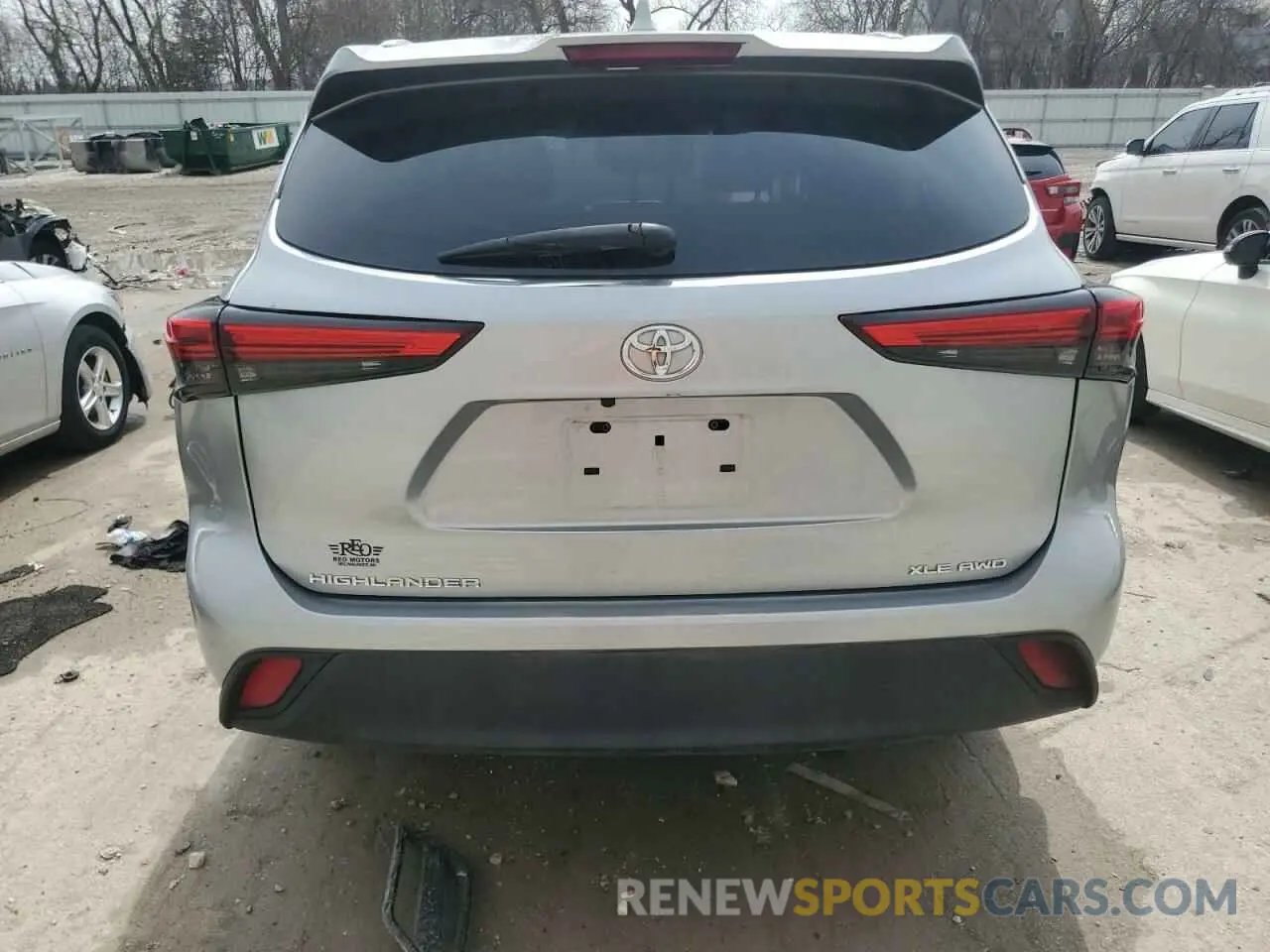 6 Photograph of a damaged car 5TDGZRBH4MS081292 TOYOTA HIGHLANDER 2021