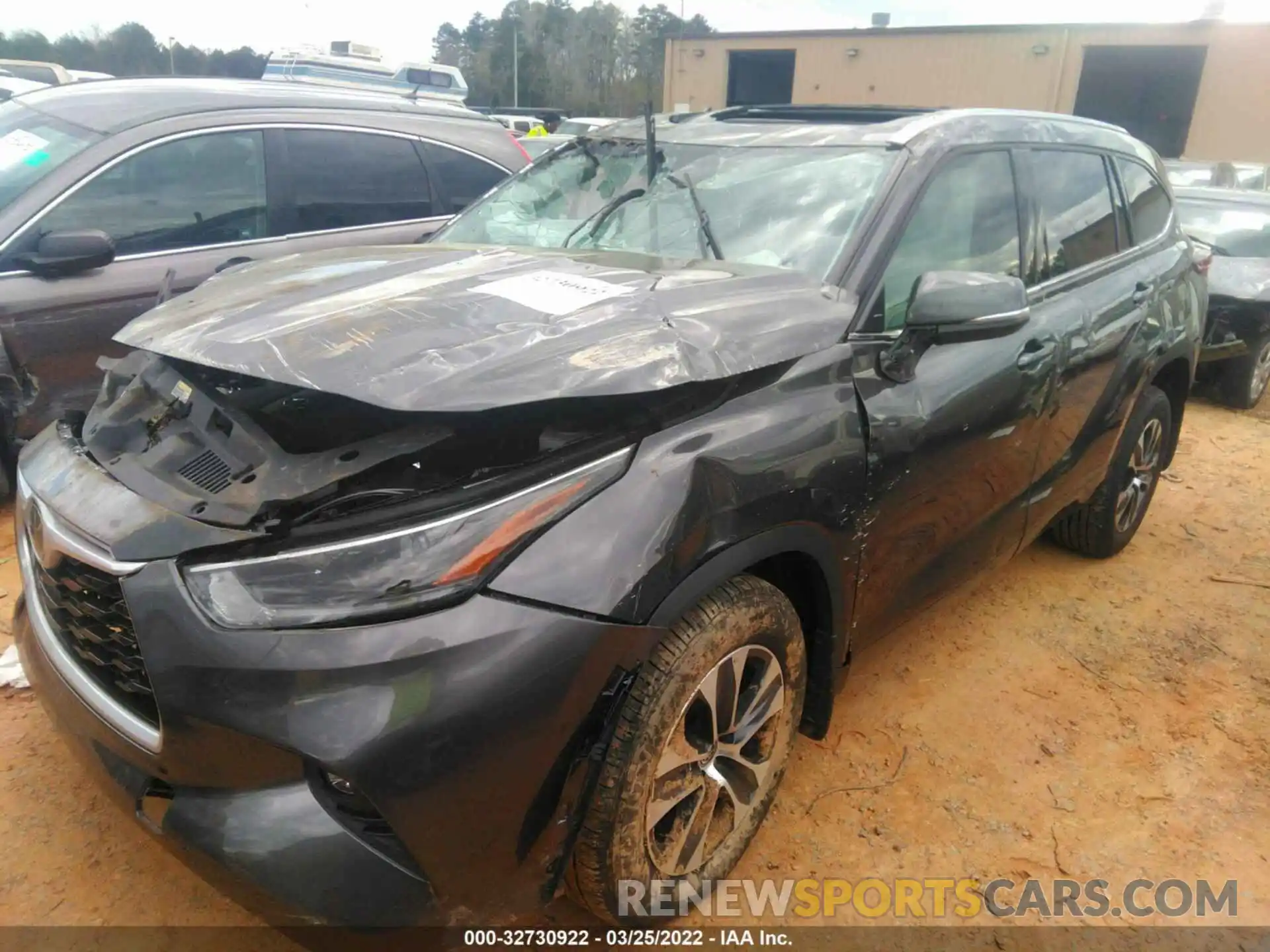 2 Photograph of a damaged car 5TDGZRBH4MS090185 TOYOTA HIGHLANDER 2021