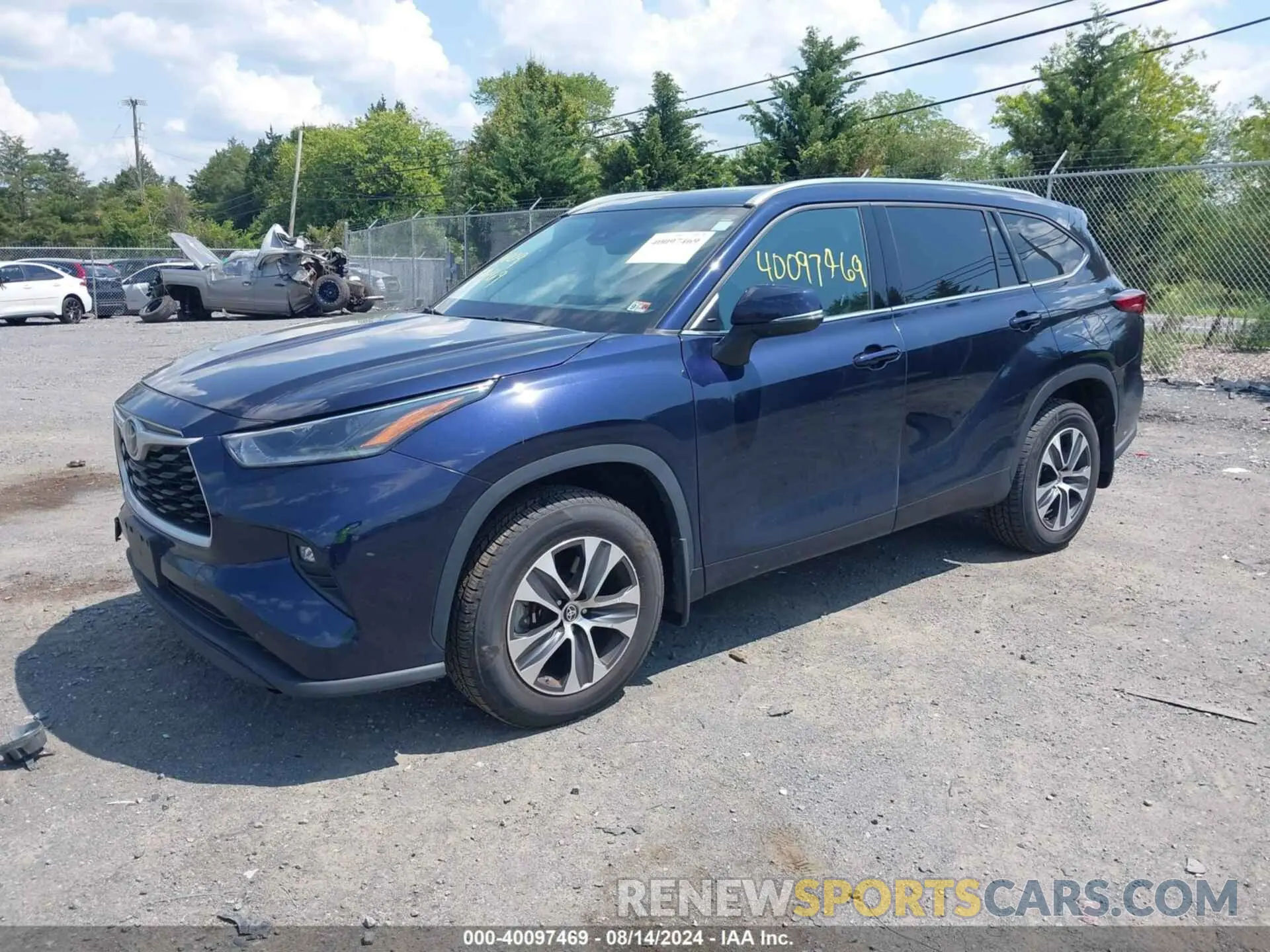 2 Photograph of a damaged car 5TDGZRBH4MS555211 TOYOTA HIGHLANDER 2021