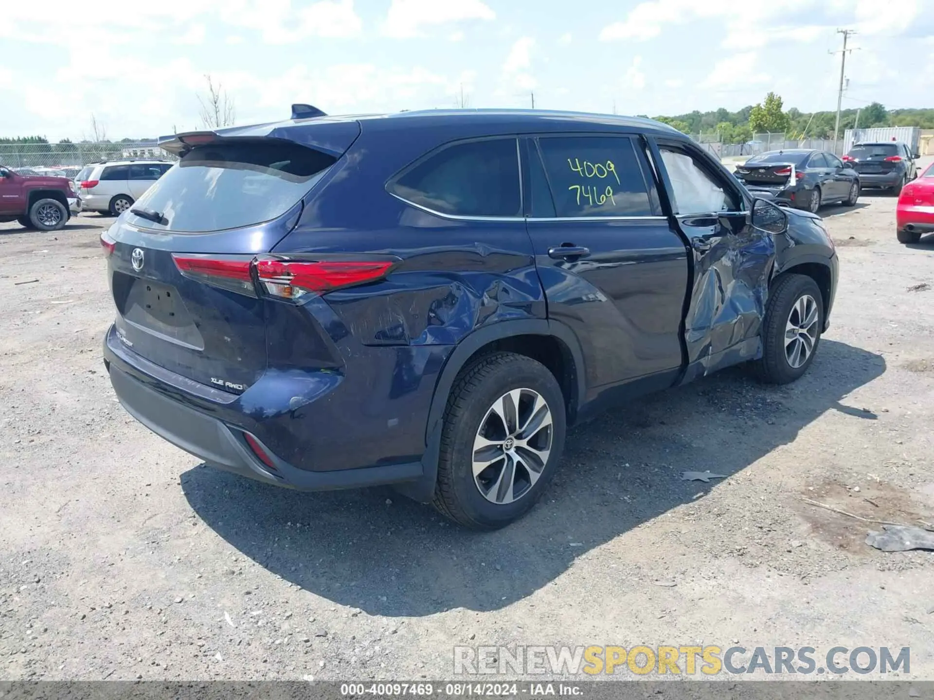 4 Photograph of a damaged car 5TDGZRBH4MS555211 TOYOTA HIGHLANDER 2021