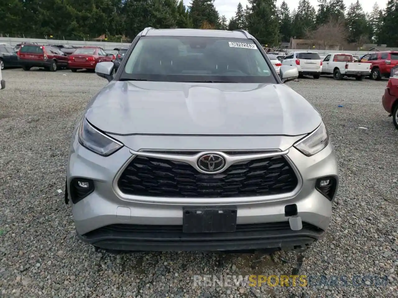 5 Photograph of a damaged car 5TDGZRBH5MS070964 TOYOTA HIGHLANDER 2021