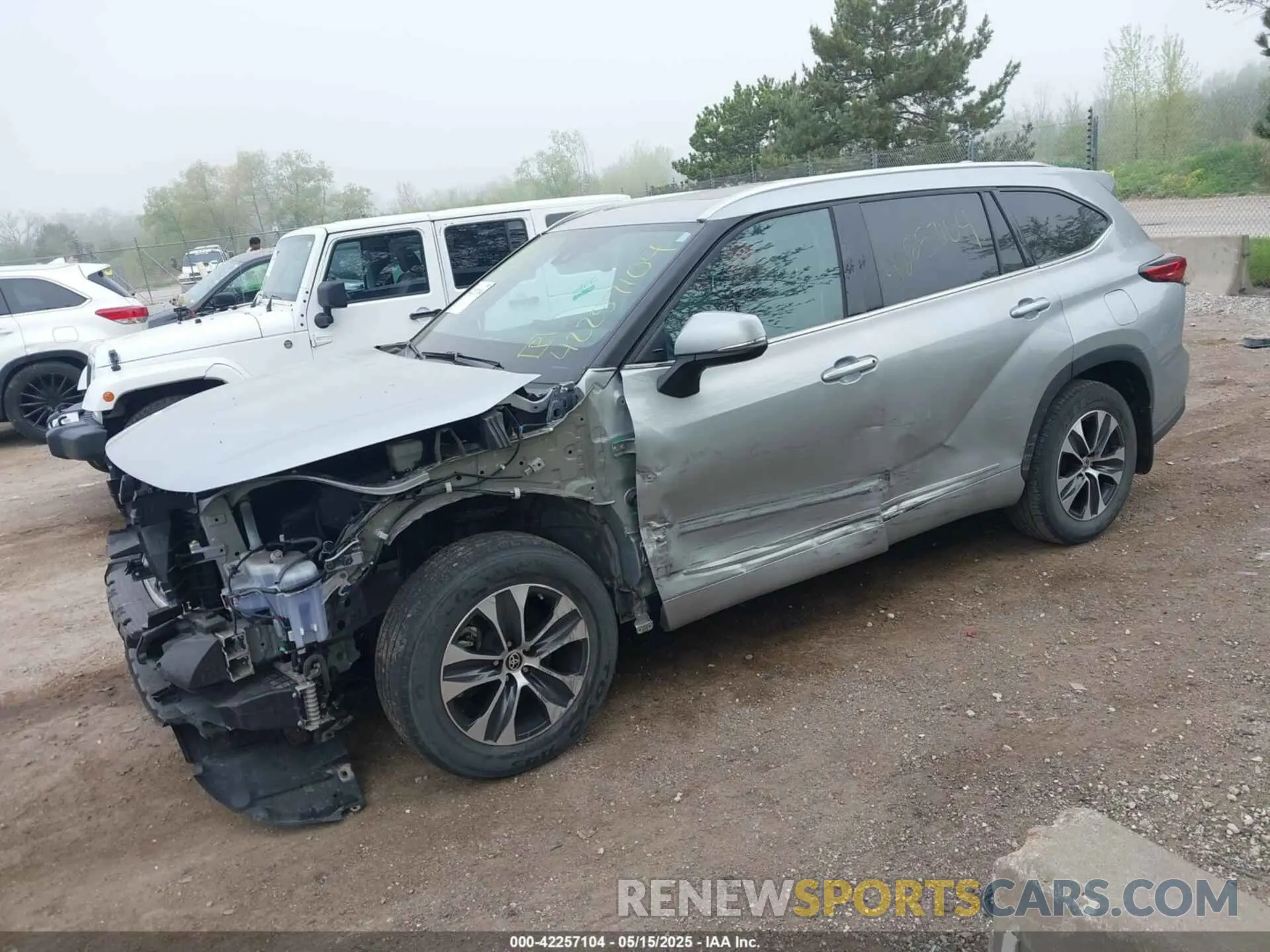 2 Photograph of a damaged car 5TDGZRBH5MS538188 TOYOTA HIGHLANDER 2021