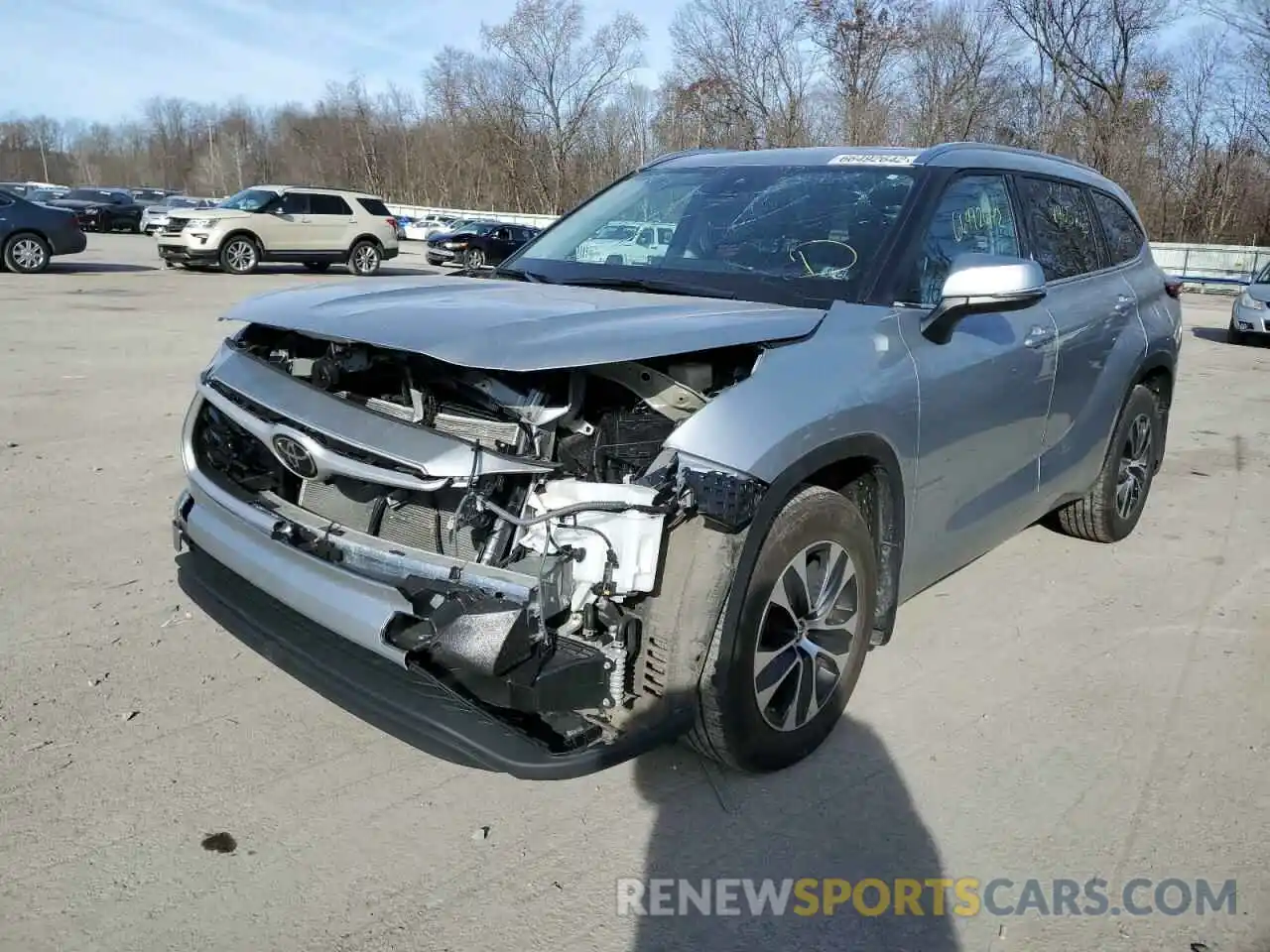 2 Photograph of a damaged car 5TDGZRBH5MS538689 TOYOTA HIGHLANDER 2021