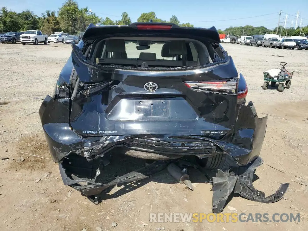 6 Photograph of a damaged car 5TDGZRBH5MS543195 TOYOTA HIGHLANDER 2021