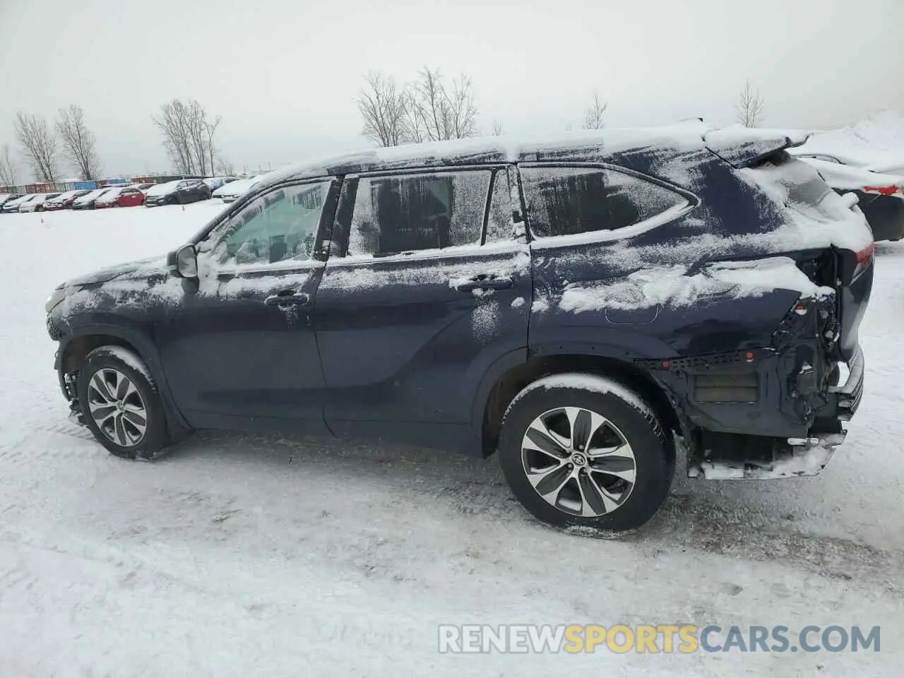 2 Photograph of a damaged car 5TDGZRBH5MS554889 TOYOTA HIGHLANDER 2021