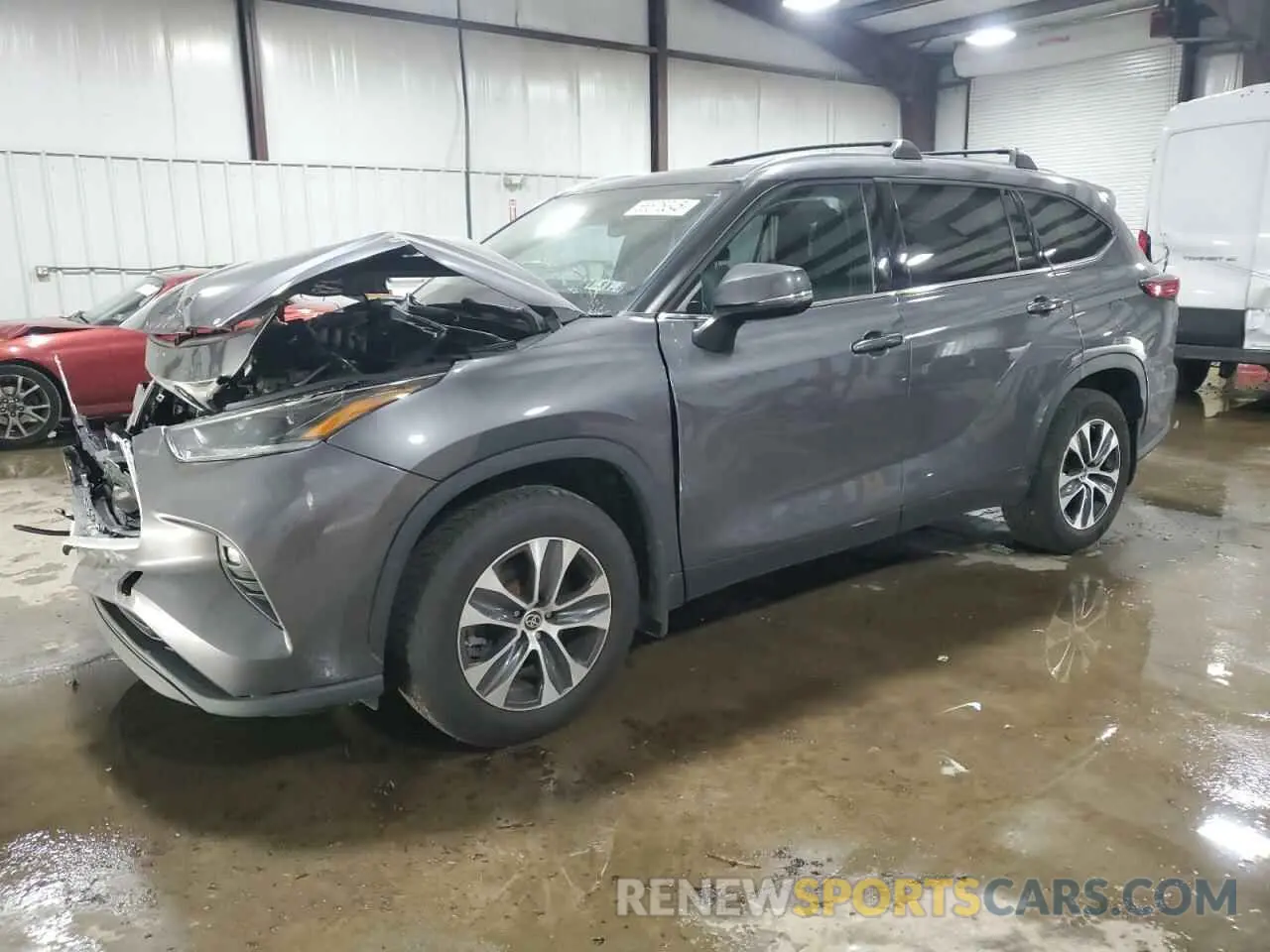 1 Photograph of a damaged car 5TDGZRBH5MS555752 TOYOTA HIGHLANDER 2021