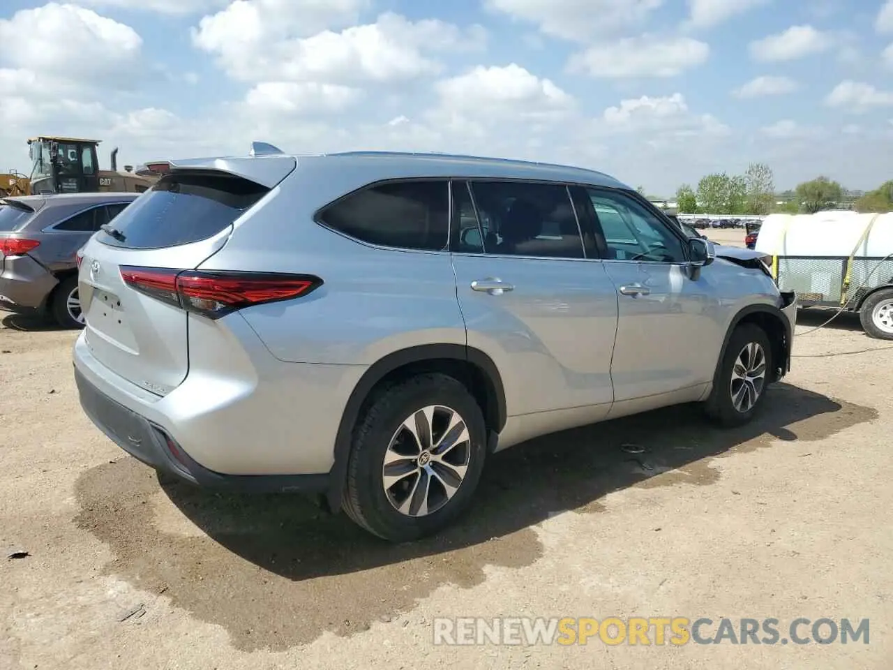 3 Photograph of a damaged car 5TDGZRBH6MS056815 TOYOTA HIGHLANDER 2021