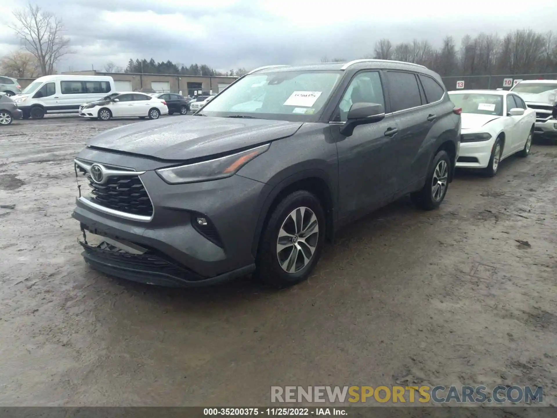 2 Photograph of a damaged car 5TDGZRBH6MS074912 TOYOTA HIGHLANDER 2021