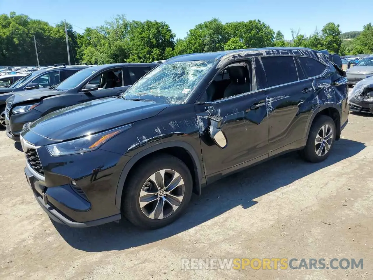 1 Photograph of a damaged car 5TDGZRBH6MS095582 TOYOTA HIGHLANDER 2021