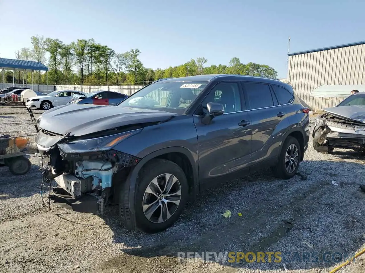 1 Photograph of a damaged car 5TDGZRBH6MS146742 TOYOTA HIGHLANDER 2021