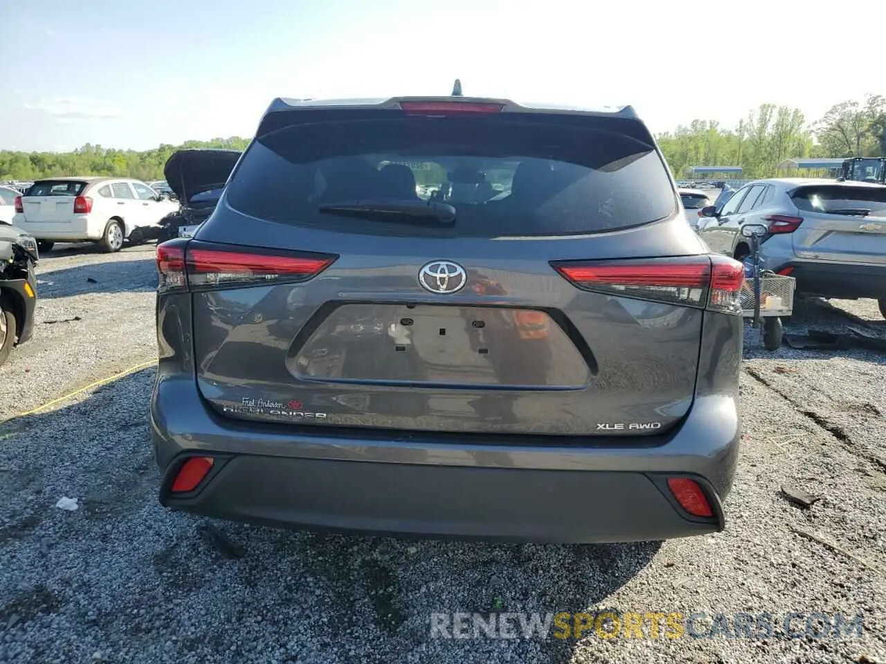 6 Photograph of a damaged car 5TDGZRBH6MS146742 TOYOTA HIGHLANDER 2021