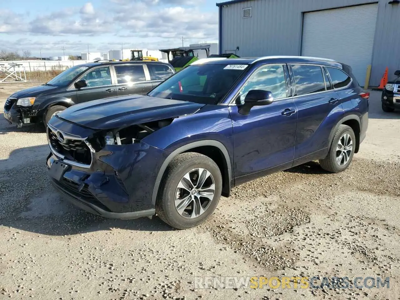 1 Photograph of a damaged car 5TDGZRBH6MS533016 TOYOTA HIGHLANDER 2021