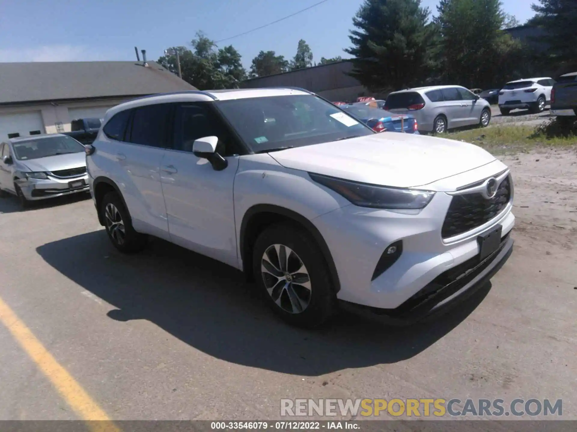 1 Photograph of a damaged car 5TDGZRBH6MS541505 TOYOTA HIGHLANDER 2021