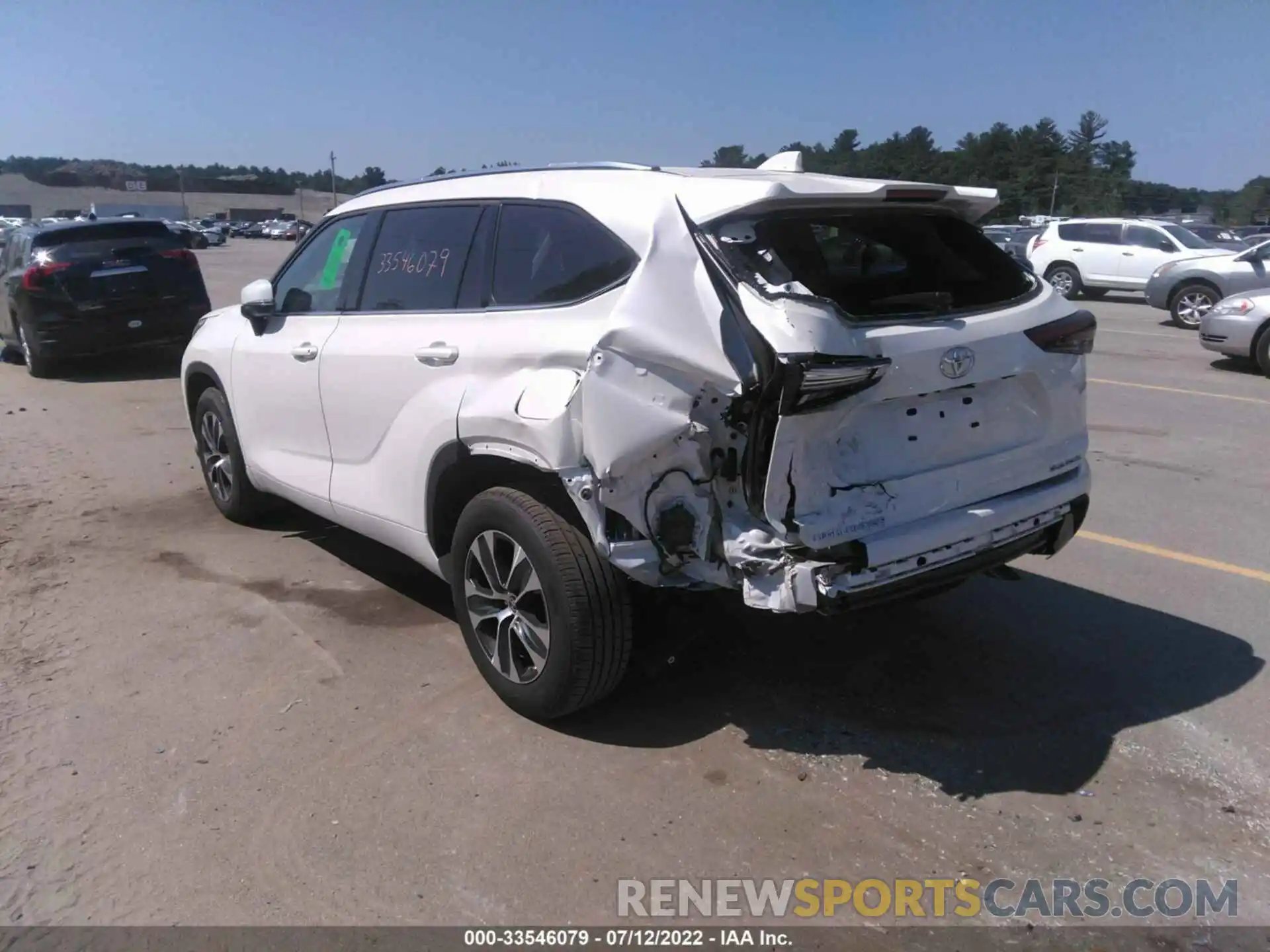 3 Photograph of a damaged car 5TDGZRBH6MS541505 TOYOTA HIGHLANDER 2021