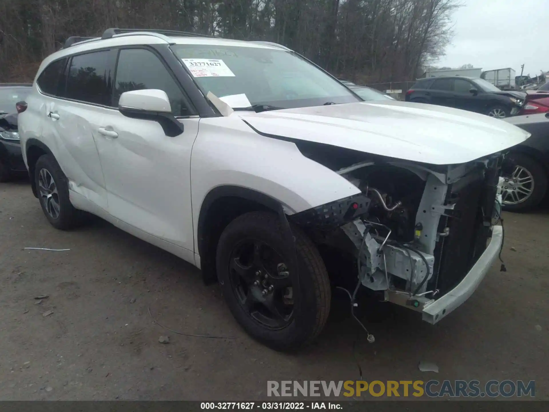 1 Photograph of a damaged car 5TDGZRBH7MS070805 TOYOTA HIGHLANDER 2021